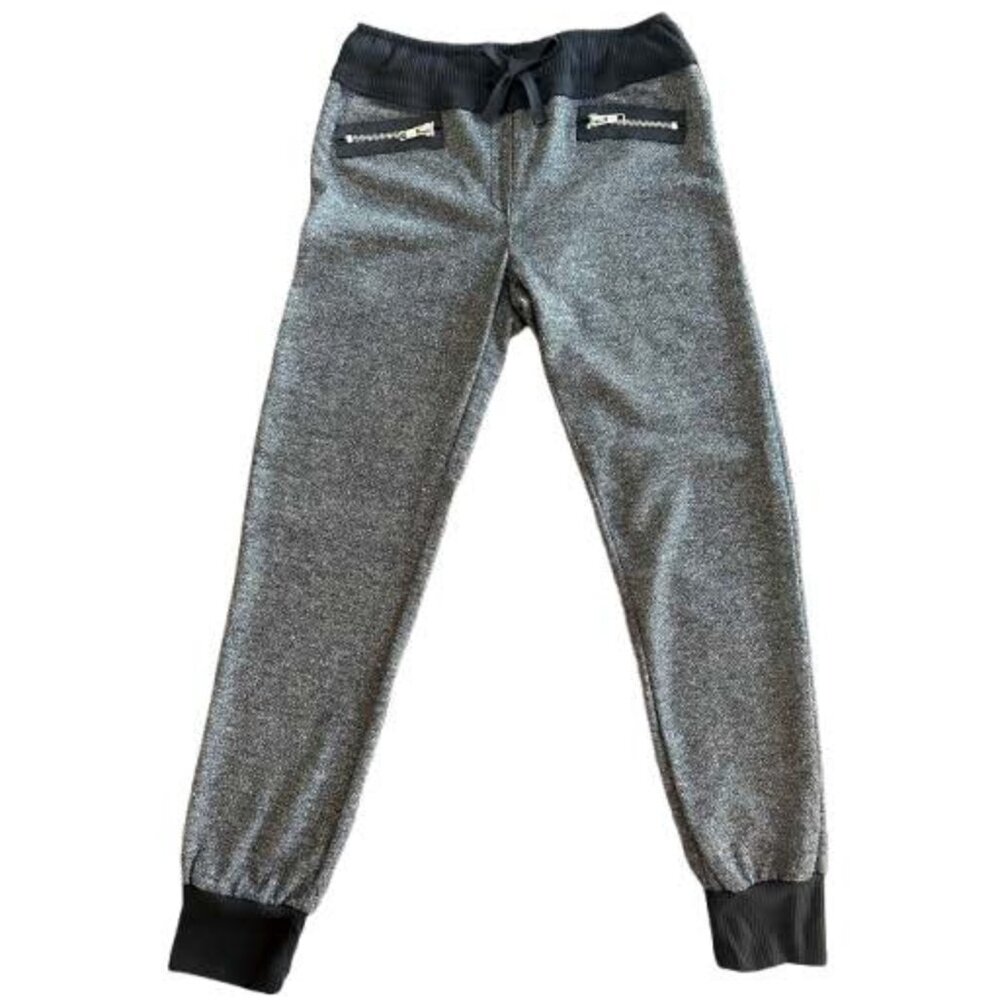 TruLuv Girls Jogger Pants Size 12 Gray Knit Drawstring Lightweight